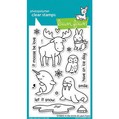 Lawn Fawn - Clear Photopolymer Stamps - Critters in the Arctic - Design Creative Bling