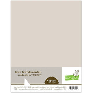 Lawn Fawn - 8.5 x 11 Cardstock - Dolphin - 10 Pack - Design Creative Bling