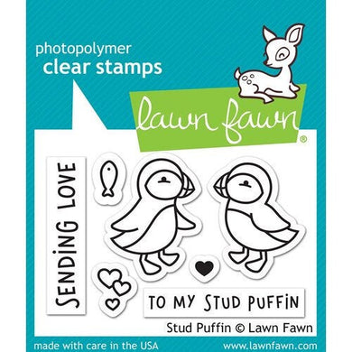 Lawn Fawn - Clear Photopolymer Stamps - Stud Puffin - Design Creative Bling