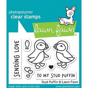 Lawn Fawn - Clear Photopolymer Stamps - Stud Puffin - Design Creative Bling