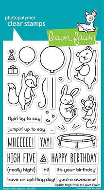 Lawn Fawn-Really High Five-Clear Stamp Set - Design Creative Bling