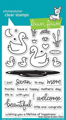 Lawn Fawn-swan soirée-clear stamp set - Design Creative Bling