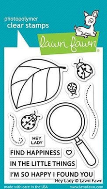 Lawn Fawn- Hey Lady - clear stamp set - Design Creative Bling