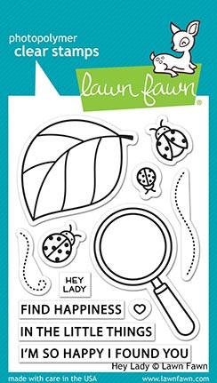 Lawn Fawn- Hey Lady - clear stamp set - Design Creative Bling