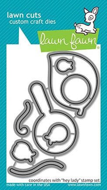 Lawn Fawn - hey lady - lawn cuts - Design Creative Bling