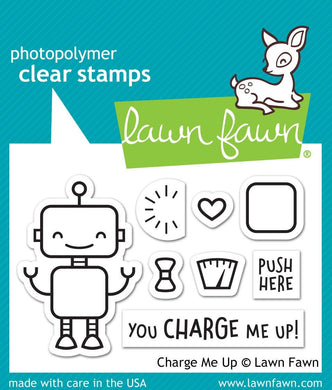 Lawn Fawn - charge me up - clear stamp set - Design Creative Bling