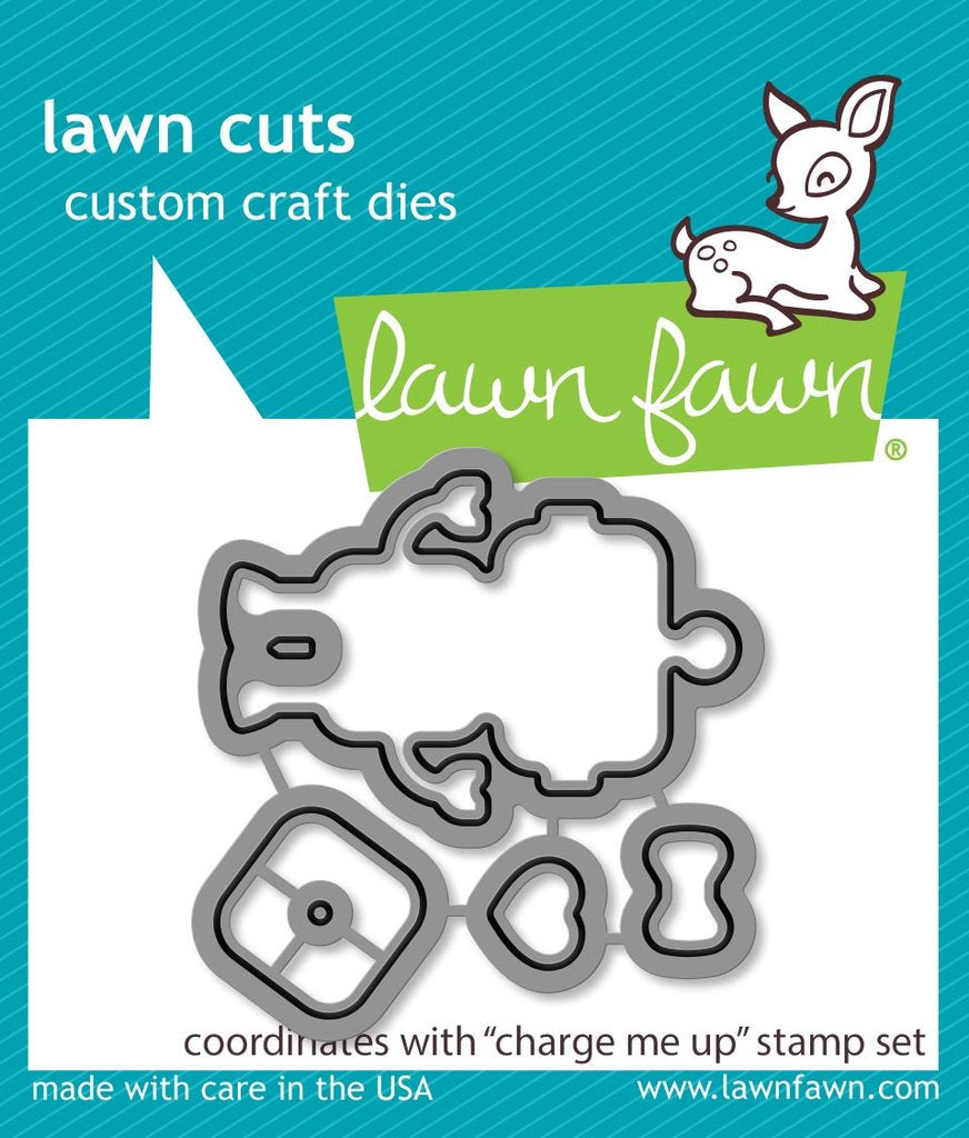 Lawn Fawn - charge me up - lawn cuts - Design Creative Bling