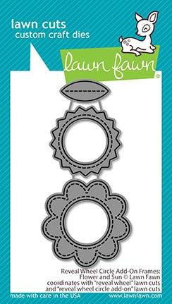 Lawn Fawn - reveal wheel circle add-on frames: flower and sun
