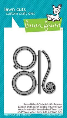 Lawn Fawn - reveal wheel circle add-on frames: balloon and speech bubble - Design Creative Bling