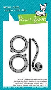 Lawn Fawn - reveal wheel circle add-on frames: balloon and speech bubble
