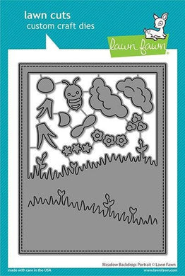 Lawn Fawn - meadow backdrop: portrait - lawn cuts - Design Creative Bling