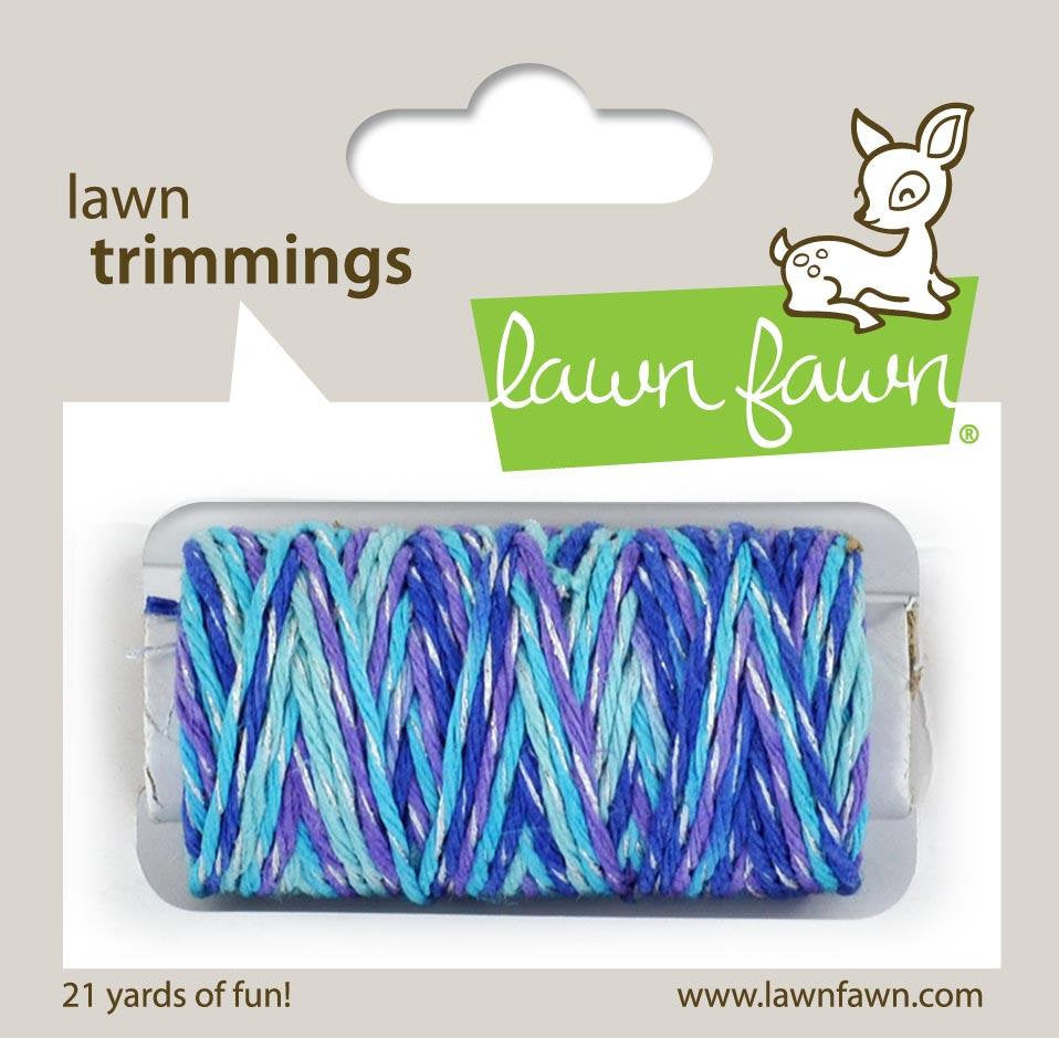 Lawn Fawn - Lawn Trimmings - Baker's Twine Spool - mermaid's lagoon sparkle cord - Design Creative Bling