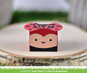 Lawn Fawn -Lawn Cuts - Dies -  tiny gift box ladybug add-on