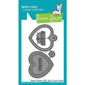 Lawn Fawn - Lawn Cuts - Dies - Heart Shaker Gift Tag - Design Creative Bling