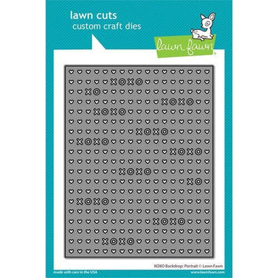 Lawn Fawn - Lawn Cuts - Dies - XOXO Backdrop - Portrait - Design Creative Bling