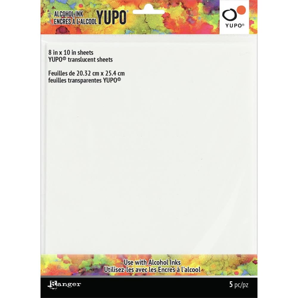 Tim Holtz - Alcohol Ink Translucent Yupo Paper 104lb 5/Pkg - Design Creative Bling
