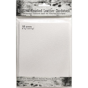 Tim Holtz - Distress Cracked Leather Cardstock - 4.25" x 5.5" sheets