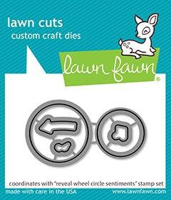Lawn Fawn- reveal wheel circle sentiments - lawn cuts - Design Creative Bling