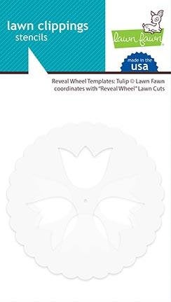 Lawn Fawn - reveal wheel templates: tulip