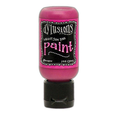 Ranger Ink - Dylusions Paints - Flip Cap Bottle - Bubblegum Pink - Design Creative Bling