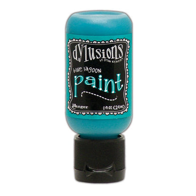 Ranger Ink - Dylusions Paints - Flip Cap Bottle -Blue Lagoon - Design Creative Bling
