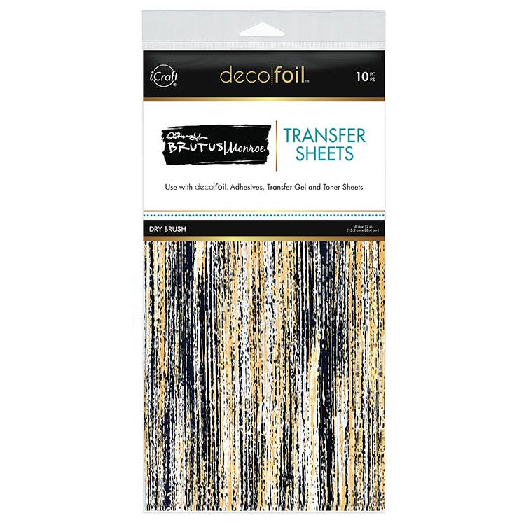 Therm O Web - iCraft - Deco Foil - 6 x 12 Transfer Sheet - Dry Brush - 10 Pack