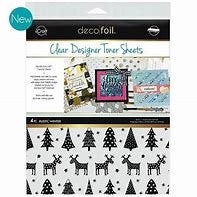 Therm O Web - iCraft - Christmas - Deco Foil - 8.5 x 11 - Clear Designer Toner Sheets - Rustic Winter
