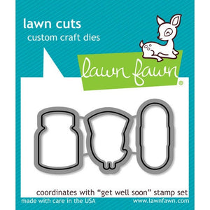 Lawn Fawn - Lawn Cuts - Dies - Get Well Soon - Design Creative Bling