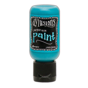 Ranger Ink - Dylusions Paints - Flip Cap Bottle -Calypso Teal - Design Creative Bling