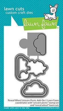 Lawn Fawn-reveal wheel unicorn picnic add-on - Design Creative Bling