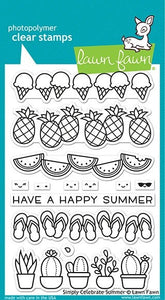 Lawn Fawn - Clear Photopolymer Stamps - simply celebrate summer