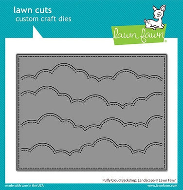 Lawn Fawn-puffy cloud backdrop: landscape die - Design Creative Bling