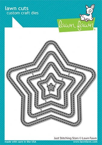 Lawn Fawn-Lawn Cuts- just stitching stars - Design Creative Bling