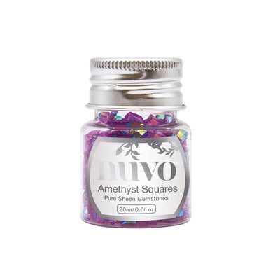 Nuvo - Pure Sheen Gemstones - Amethyst Squares - Design Creative Bling