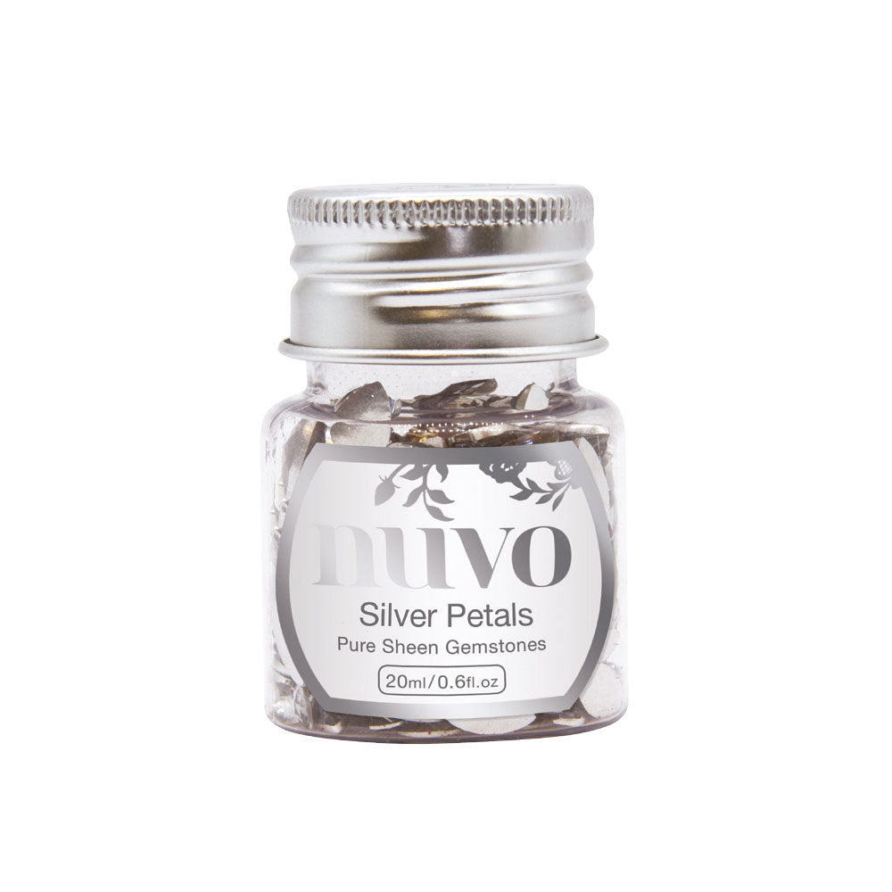 Nuvo - Pure Sheen Gemstones - Silver Petals