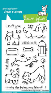Lawn Fawn - Critters At The Park - clear stamp set