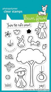 Lawn Fawn - Critters In The 'Burbs"- clear stamp set - Design Creative Bling