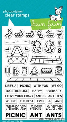 Lawn Fawn - Clear Photopolymer Stamps - crazy antics - Design Creative Bling