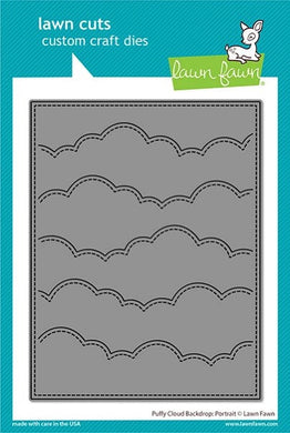 Lawn Fawn-puffy cloud backdrop: portrait die - Design Creative Bling