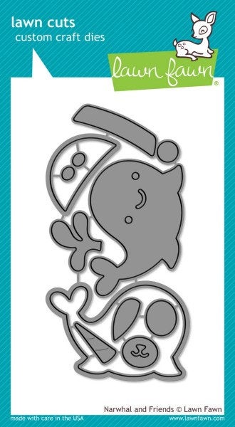 Lawn Fawn - Lawn Cuts - Dies - Narwhal And Friends - Design Creative Bling