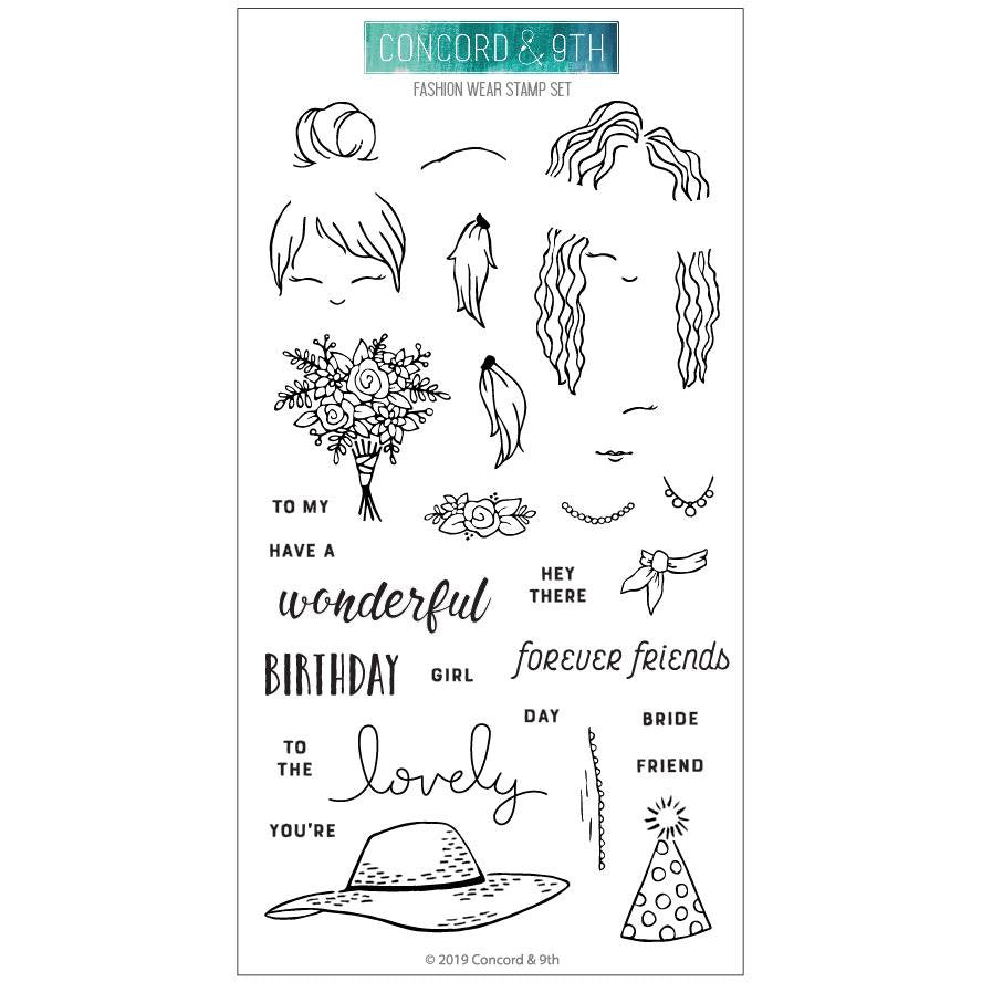 Concord & 9th Fashion Wear Stamp Set - Design Creative Bling