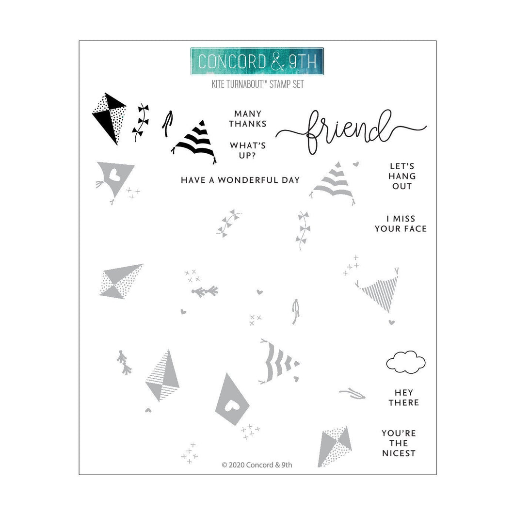 Concord & 9th Kite Turnabout Stamp Set - Design Creative Bling