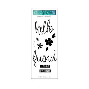 Concord & 9th - Clear stamp set - Friendly Hello - Design Creative Bling