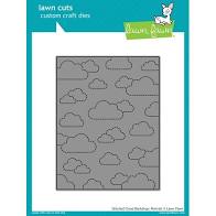 Lawn Fawn - Christmas - Lawn Cuts - Dies - Stitched Cloud Backdrop: Portrait - Design Creative Bling