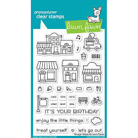 Lawn Fawn - clear stamp set- Village Shop - Design Creative Bling