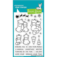 Lawn Fawn - clear stamp set- Winter Skies