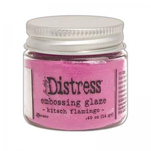 Tim Holtz® Distress Embossing Glaze Kitsch Flamingo (February 2021 New Color) - Design Creative Bling