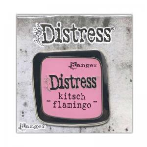 Tim Holtz -Distress Enamel Collector Pin - Kitsch Flamingo